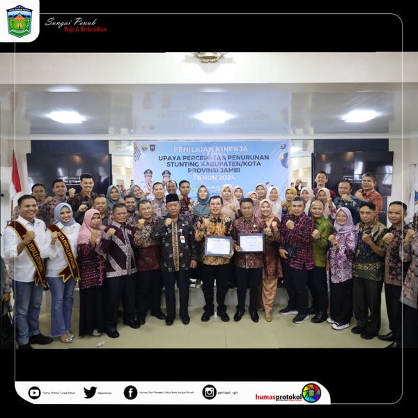 Pemkot Sungai Penuh Juara Pertama Stunting Tingkat Provinsi Jambi
