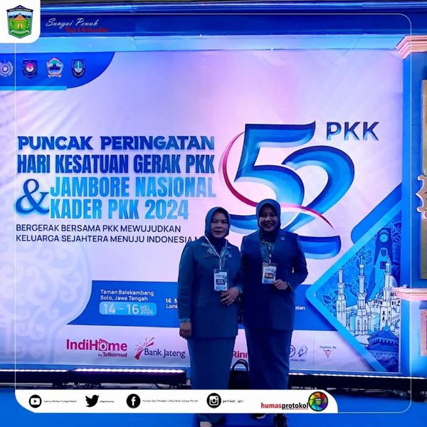 Ketua TP-PKK Ny Herlina Ahmadi, S. Sos Hadiri Puncak HKG Ke-52