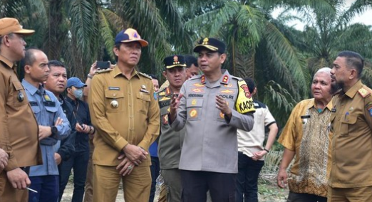 Pj Bupati OKI Minta PT SWA Hentikan Sementara Aktivitas Replanting