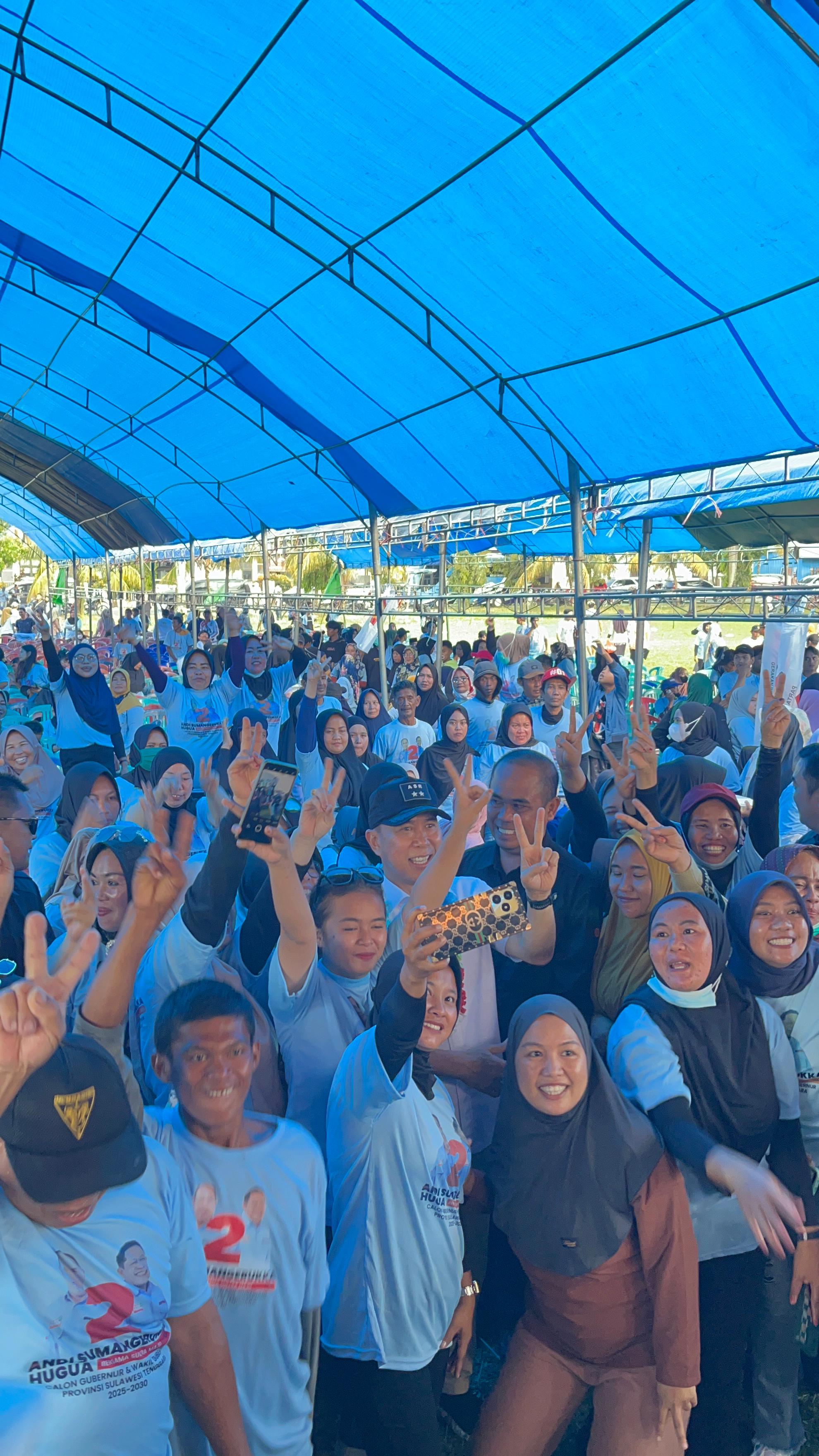 Antusias Warga Kolaka Timur Meriahkan Kampanye ASR-Hugua