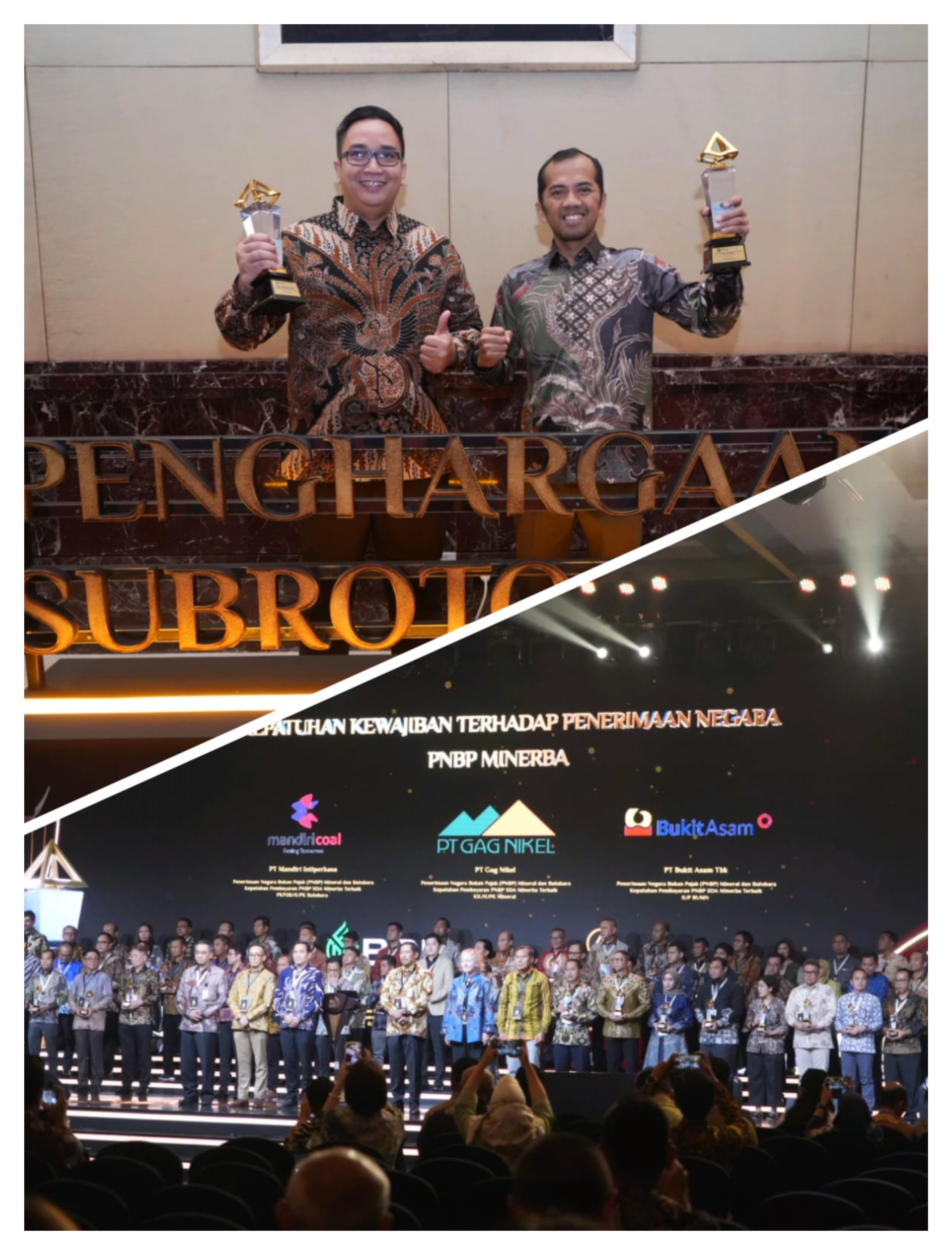 PTBA-Grup MIND ID Raih 2 Penghargaan Subroto 2024